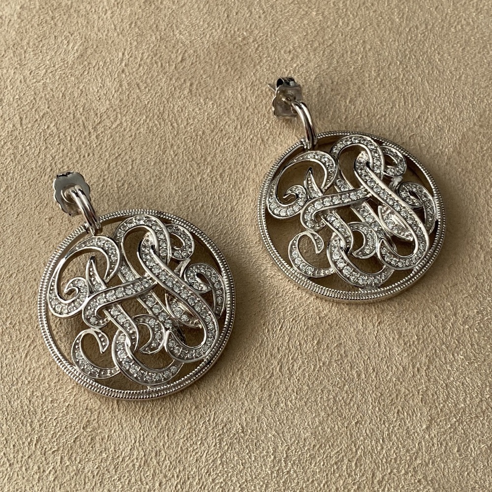 925 Silver Cubic Zirconia earrings